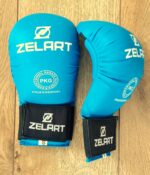 Накладки (перчатки) для карате MATSA, размеры S-XL,  цвет синий