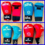 Накладки (перчатки) для карате MATSA, размеры S-XL, цвет синий