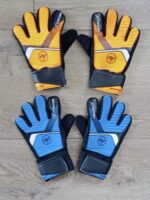 Рукавички воротарські SOCCERMAX дитячі, розміри 5-7, колір оранжево-чорні