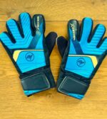 Рукавички воротарські SOCCERMAX дитячі, розміри 5-7, колір оранжево-чорні