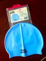 Шапочка силіконова для дорослих MadWave PASTEL, блакитна