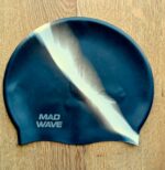 Шапочка для плавания силиконовая увеличенного объема MadWave MULTI BIG чёрная