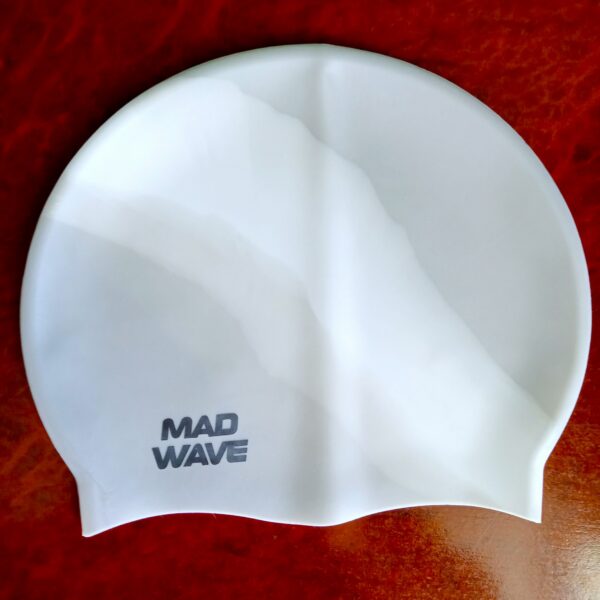 Шапочка для плавания силиконовая увеличенного объема MadWave MULTI BIG чёрная