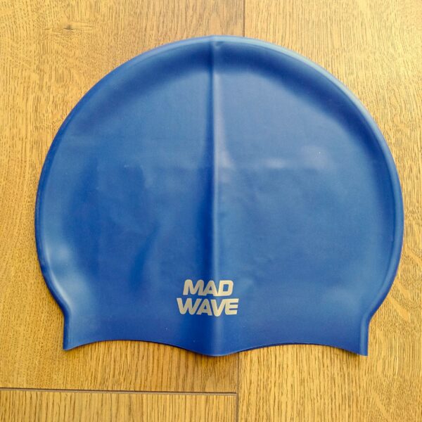 Шапочка для плавания силиконовая увеличенного объема MadWave MULTI BIG чёрная