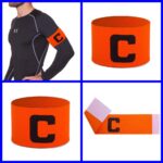 Пов'язка капітанська футбольна, помаранчева, салатова