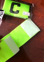 Пов'язка капітанська футбольна, помаранчева, салатова