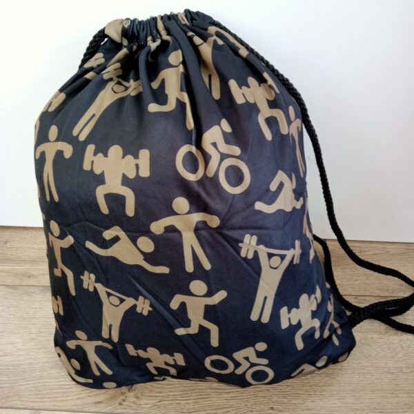 Рюкзак-мешок для формы и обуви AC MILAN, цвет - черный-белый