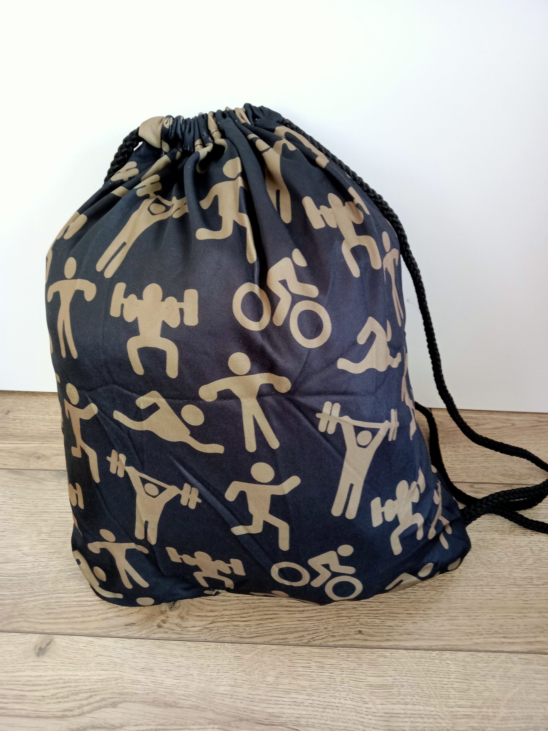 Рюкзак-мішок для форми та взуття AC MILAN, колір - чорний-білий