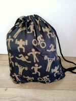 Рюкзак-мешок для обуви и одежды " Пёс  PATRON", цвет черный