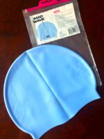 Шапочка силіконова для дорослих MadWave PASTEL, блакитна