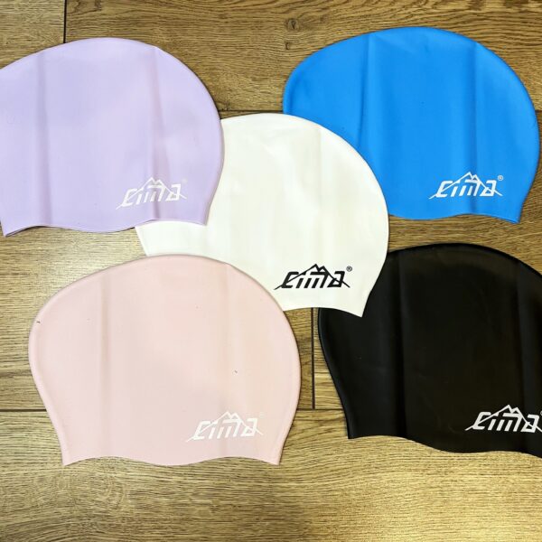 Шапочка для плавання силіконова на довге волосся для дорослих CIMA, кольори в асортименті