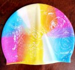 Шапочка для плавания силиконовая "Узор", цвета в ассортименте