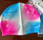 Шапочка для плавания силиконовая "Узор", цвета в ассортименте