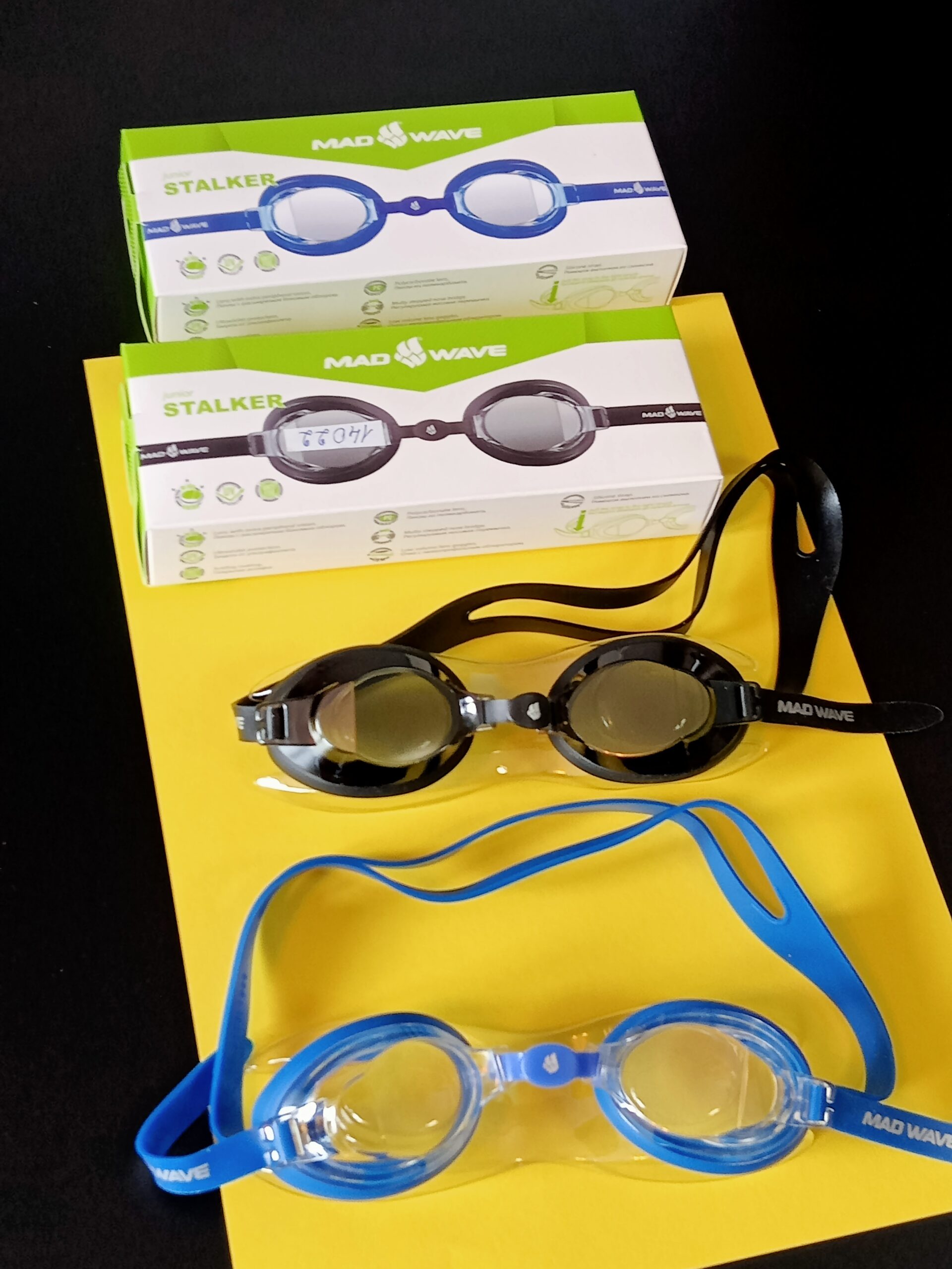 Очки для плавания юниорские MadWave STALKER JUNIOR, цвета в ассортименте