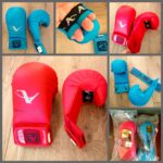 Накладки (рукавички) для карате Arawaza, розмір S-L, колір - синій