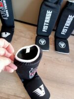 Захист гомілки та стопи з фіксатором FISTRAGE, розміри S-XL, колір - чорний