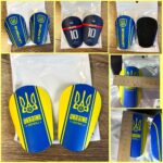 Щитки футбольные мини UKRAINE, размеры  S-M - размер M