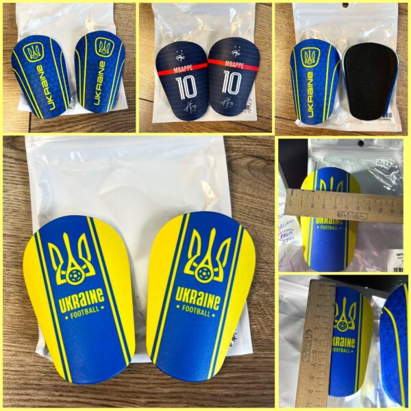 Щитки футбольні міні UKRAINE, розміри SM<span> - </span>розмір M