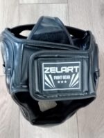 Шолом боксерський з повним захистом чорно-червоний, розмір SL