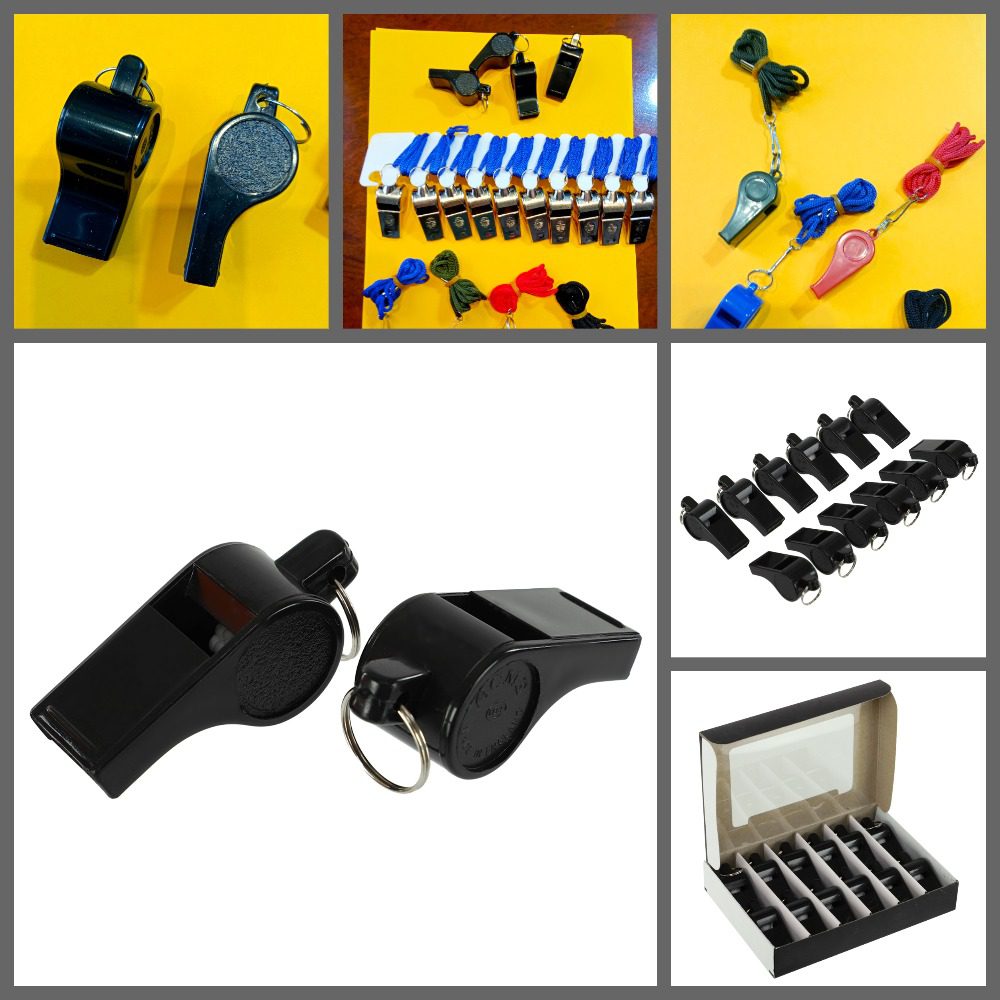 Свисток пластиковый черный