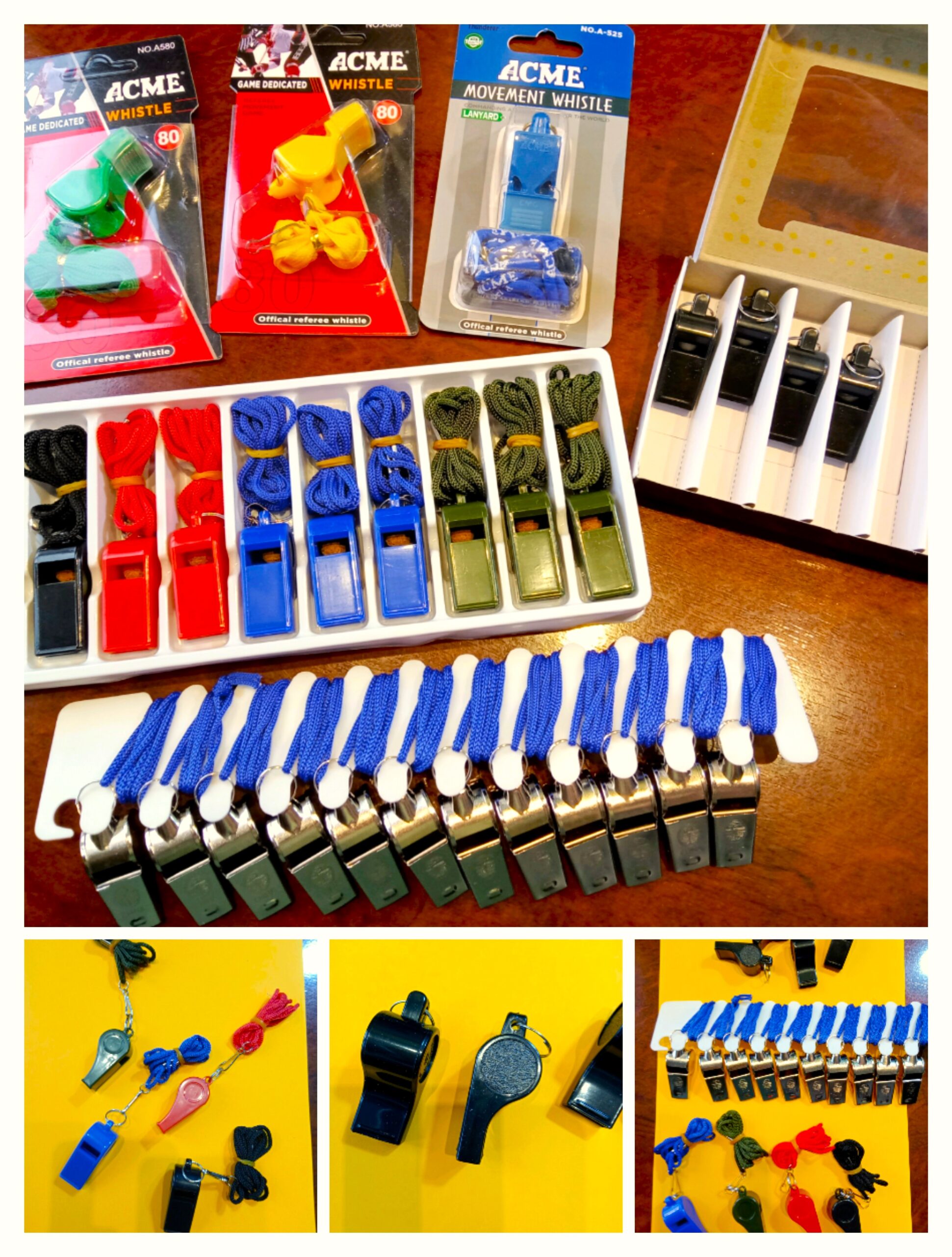 Свисток пластиковый, цвета в ассортименте