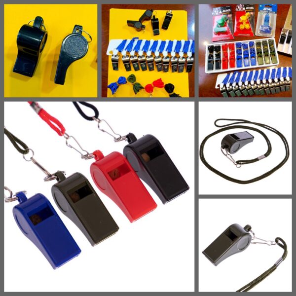 Свисток пластиковый, цвета в ассортименте