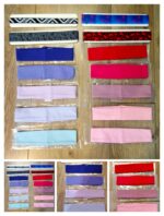 Повязка на голову с орнаментом (23х2 см), цвета в ассортименте