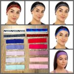 Повязка на голову с орнаментом (23х2 см), цвета в ассортименте