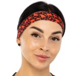 Повязка на голову с орнаментом (23х2 см), цвета в ассортименте