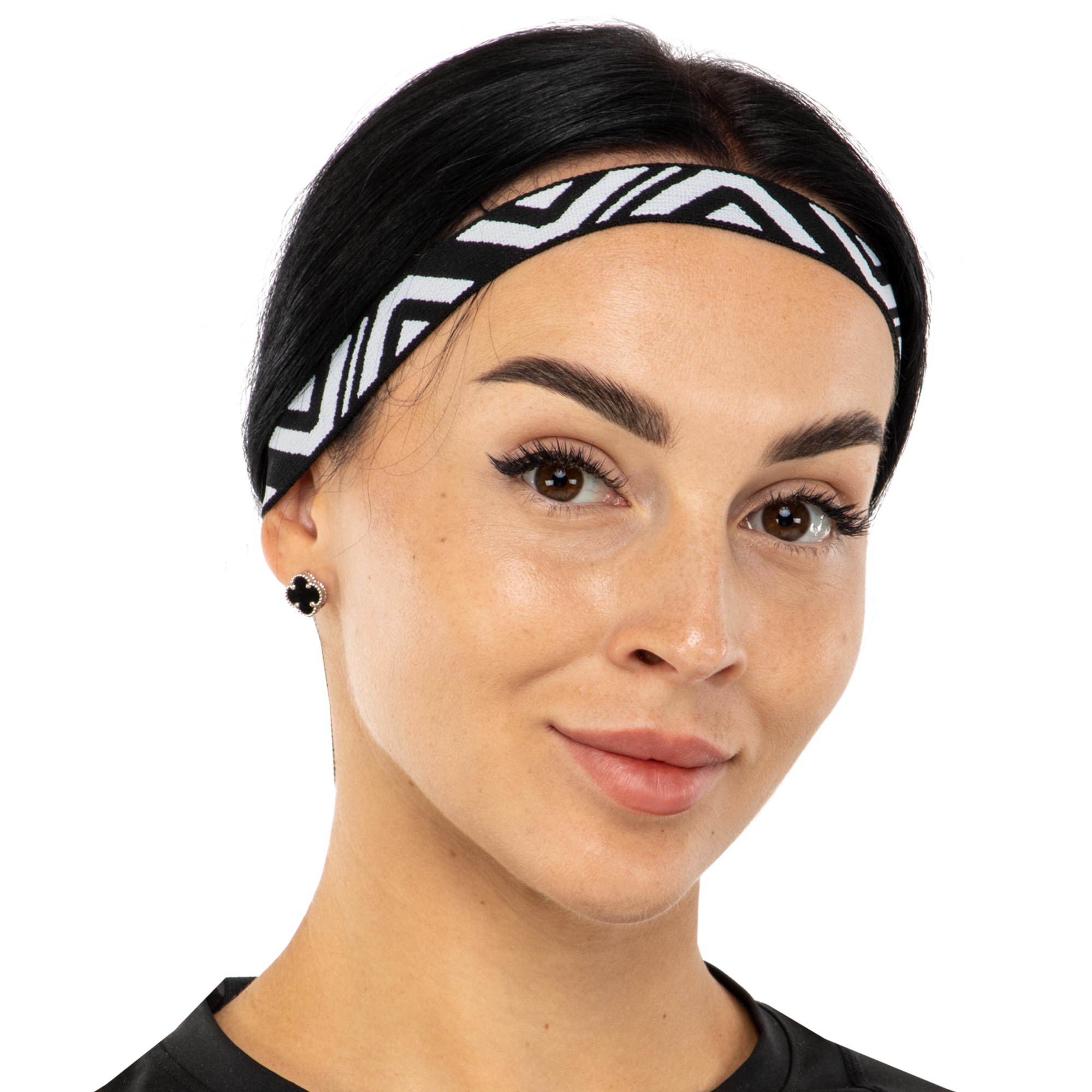 Повязка на голову с орнаментом (23х2 см), цвета в ассортименте