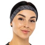 Повязка на голову с орнаментом (23х2 см), цвета в ассортименте