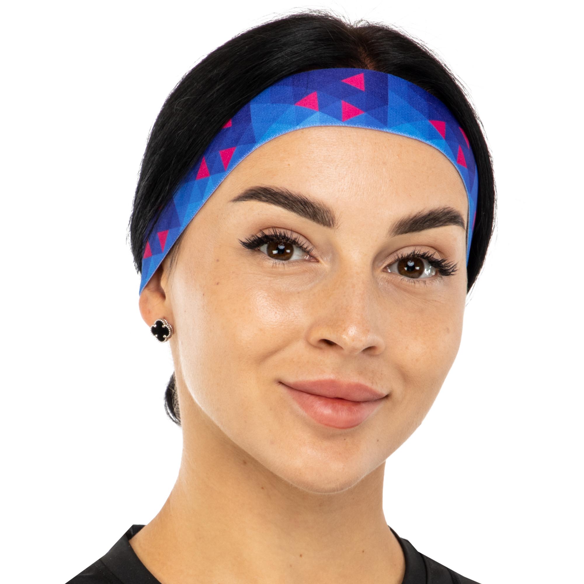 Повязка на голову с орнаментом (23х2 см), цвета в ассортименте