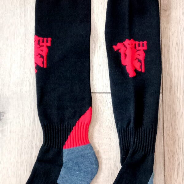 Гетри дитячі із символікою футбольного клубу AC MILAN HOME 2025, розмір 27-35, колір чорний