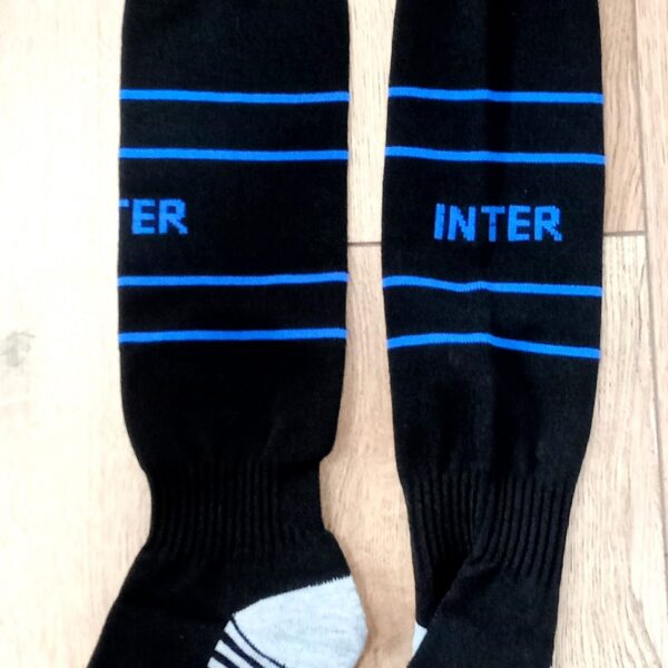 Гетры детские с символикой футбольного клуба AC MILAN HOME 2025, размер 27-35, цвет черный