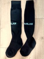 Гетри дитячі із символікою футбольного клубу AC MILAN HOME 2025, розмір 27-35, колір чорний