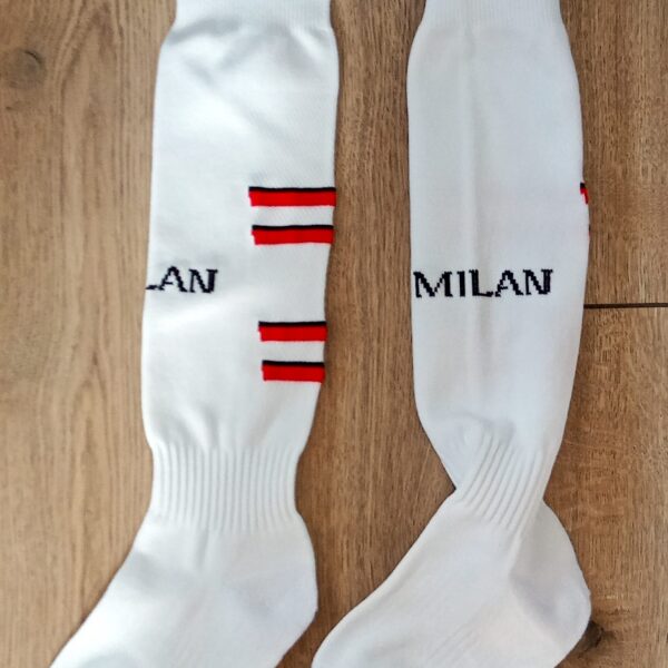 Гетры детские с символикой футбольного клуба  AC MILAN HOME 2025, размер 27-35, цвет черный