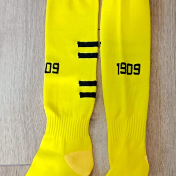 Гетры детские с символикой футбольного клуба  AC MILAN HOME 2025, размер 27-35, цвет черный