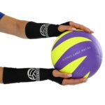 Нарукавники компрессионные волейбольные рукава с накладками для защиты рук (к-т из 2шт), цвет - черный