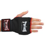 Перчатки-бинты внутренние гелевые из полиэстера TWINS,размер S-XL, цвет-чёрный (красная окантовка)