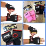 Перчатки-бинты внутренние гелевые из полиэстера TWINS,размер S-XL, цвет-чёрный (красная окантовка)