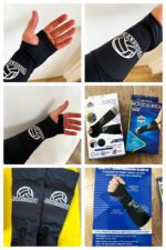 Нарукавники компресійні волейбольні (рукави з накладками для захисту)(к-т із 2шт) чорні