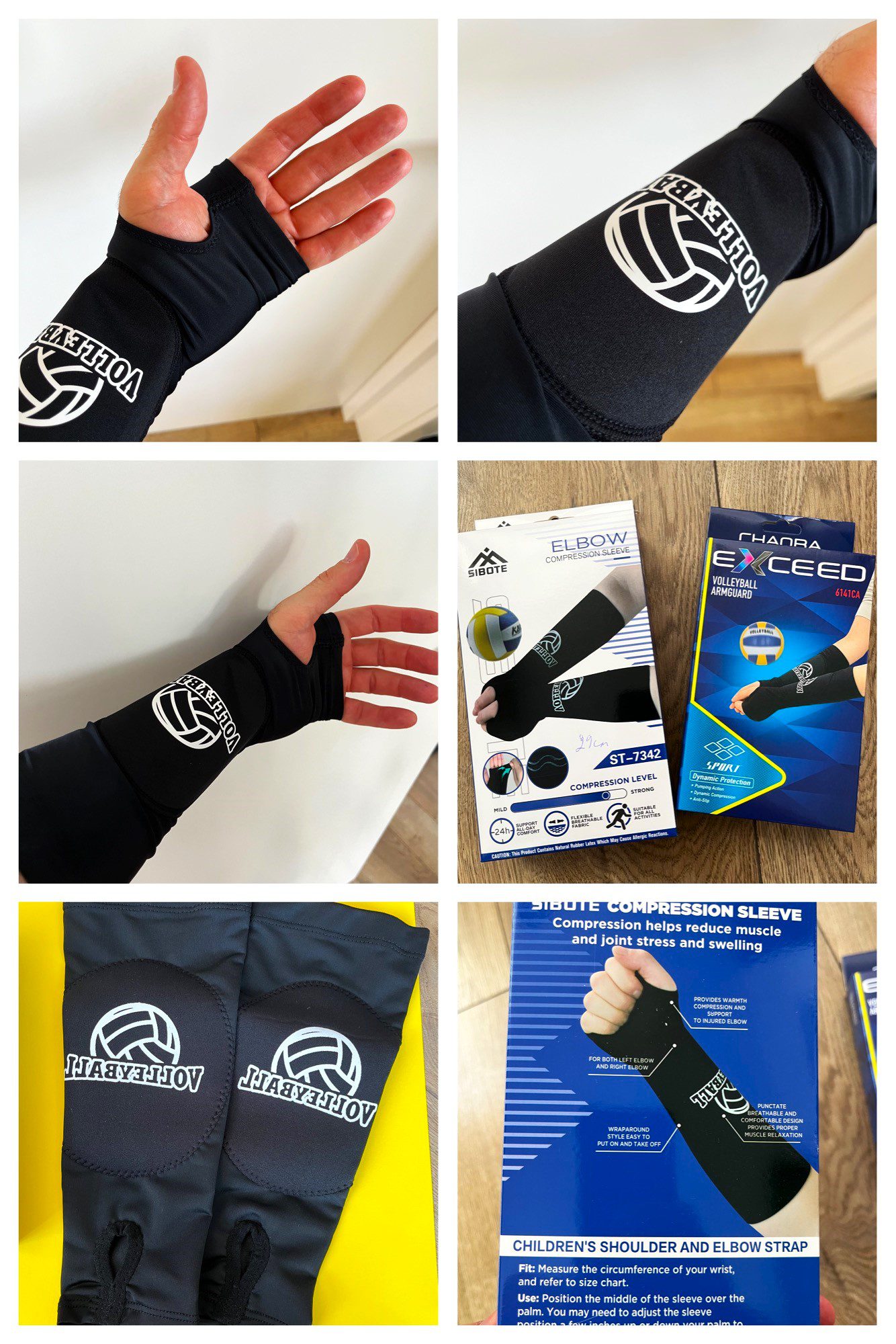 IMG_7558 Нарукавники компресійні волейбольні (рукави з накладками для захисту)(к-т із 2шт) чорні