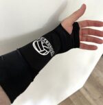 Нарукавники компресійні волейбольні (рукави з накладками для захисту)(к-т із 2шт) чорні