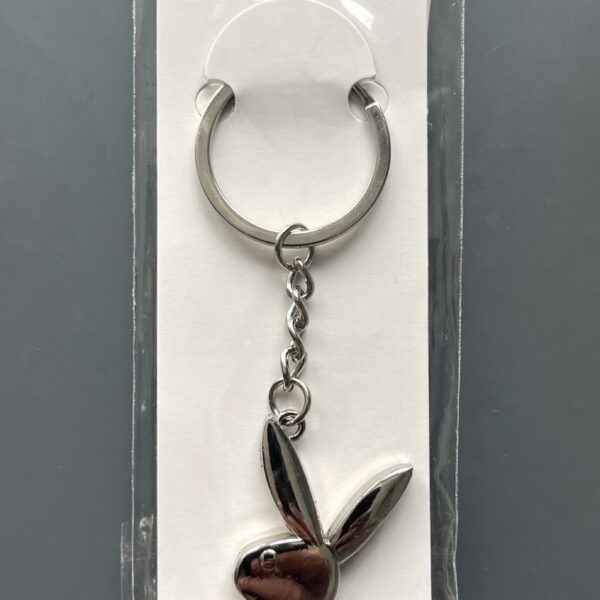 Брелок для ключів "М'яч бейсбольний", металевий