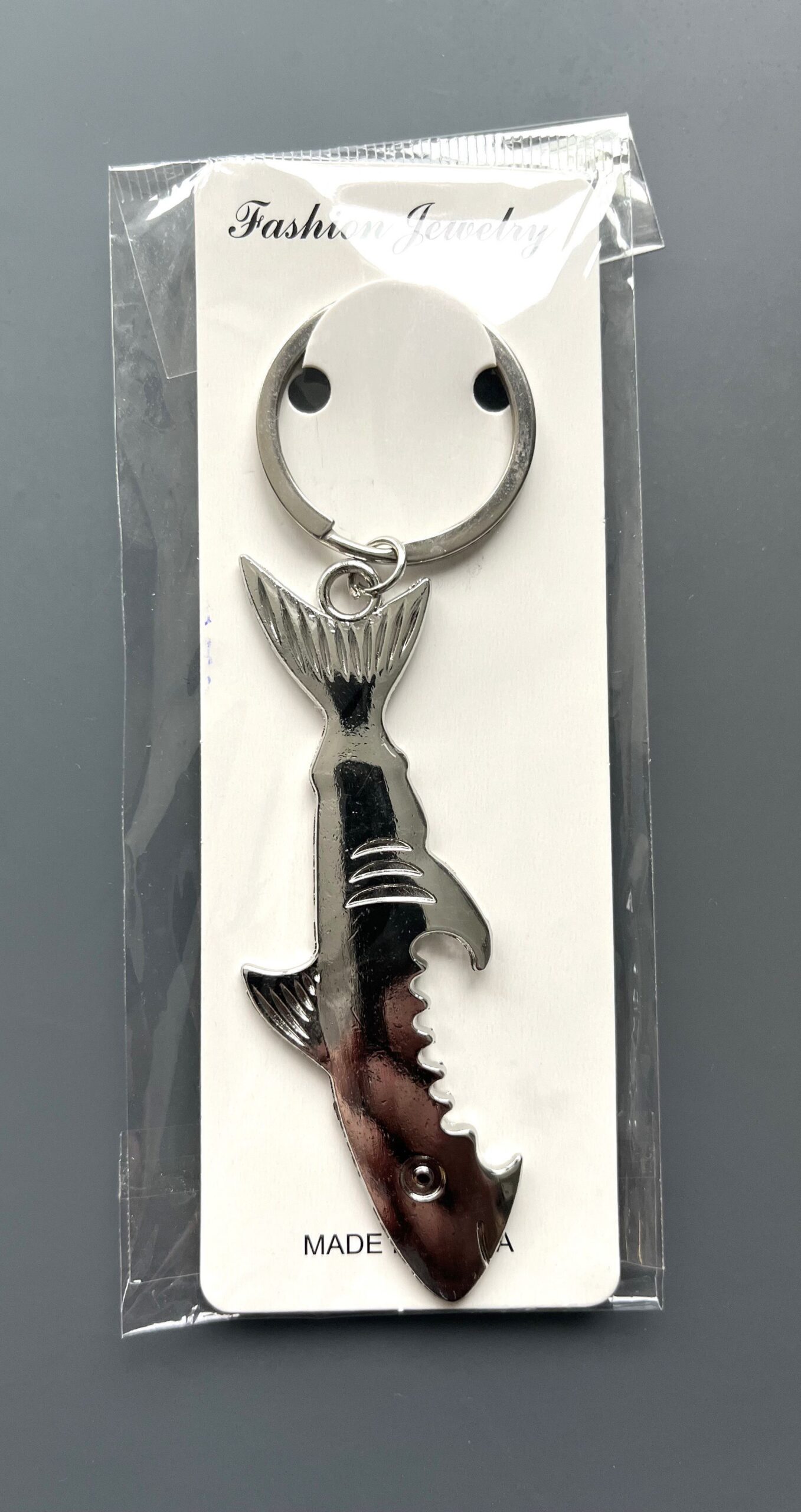 Брелок для ключів "М'яч бейсбольний", металевий