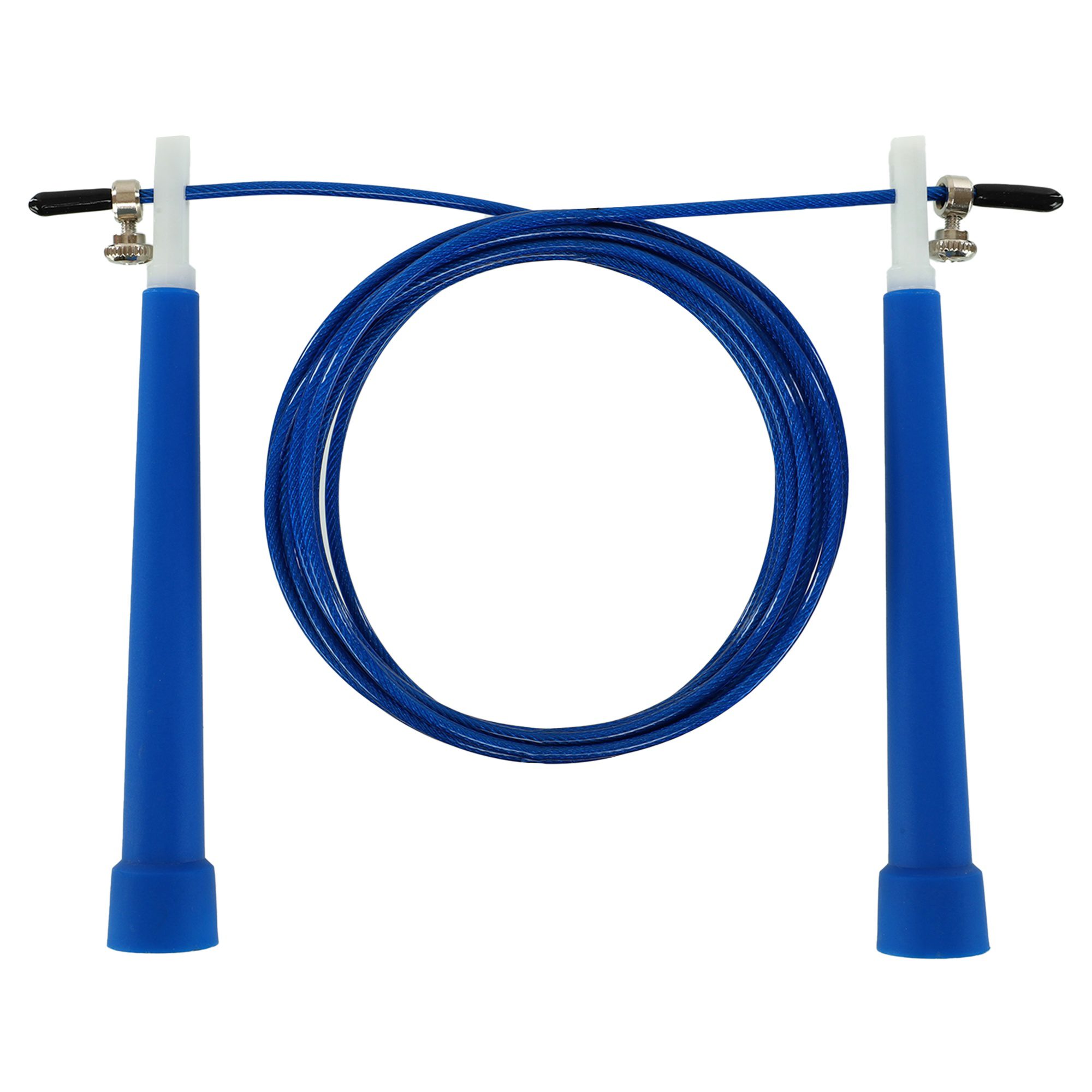 Скакалка скоростная Кроссфит со стальным тросом, длина 2,75м, цвета в ассортименте