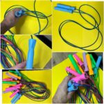 Скакалка скоростная Кроссфит с подшипником и стальным тросом CIMA, длина - 3метра, цвет - чёрный