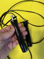 Скакалка скоростная Кроссфит с подшипником и стальным тросом CIMA, длина - 3метра, цвет - чёрный