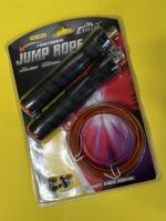 Скакалка скоростная Кроссфит с подшипником и стальным тросом CIMA, длина - 3метра, цвет - чёрный