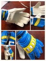 Рукавиці воротарські дорослі (з 17 років) UKRAINE розмір 8 (дорослий), блакитний-жовтий